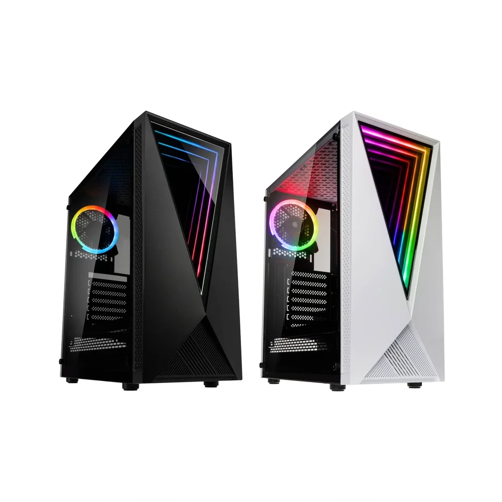 Black and white custom gaming PCs hand-built by PC Lincs in Scunthorpe, North Lincolnshire